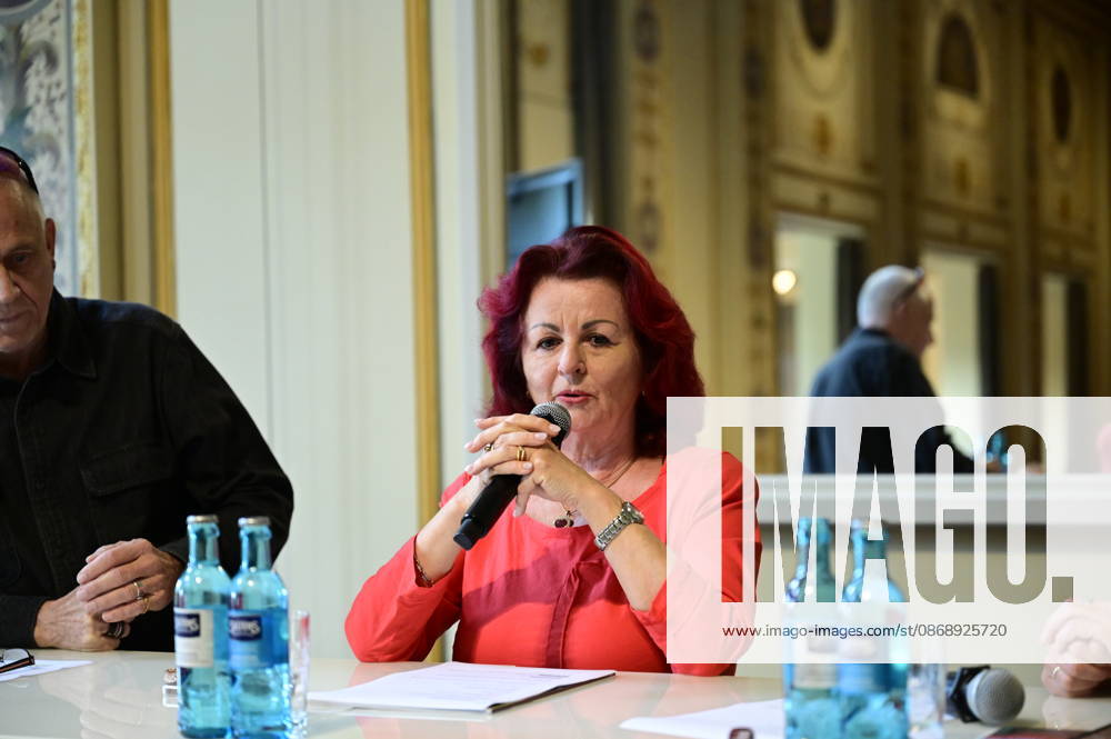 Viola Klein at the press conference and presentation of the 16th HOPE Award for the 18th HOPE Gala Dresden at the Schauspielhaus Dresden, Dresden