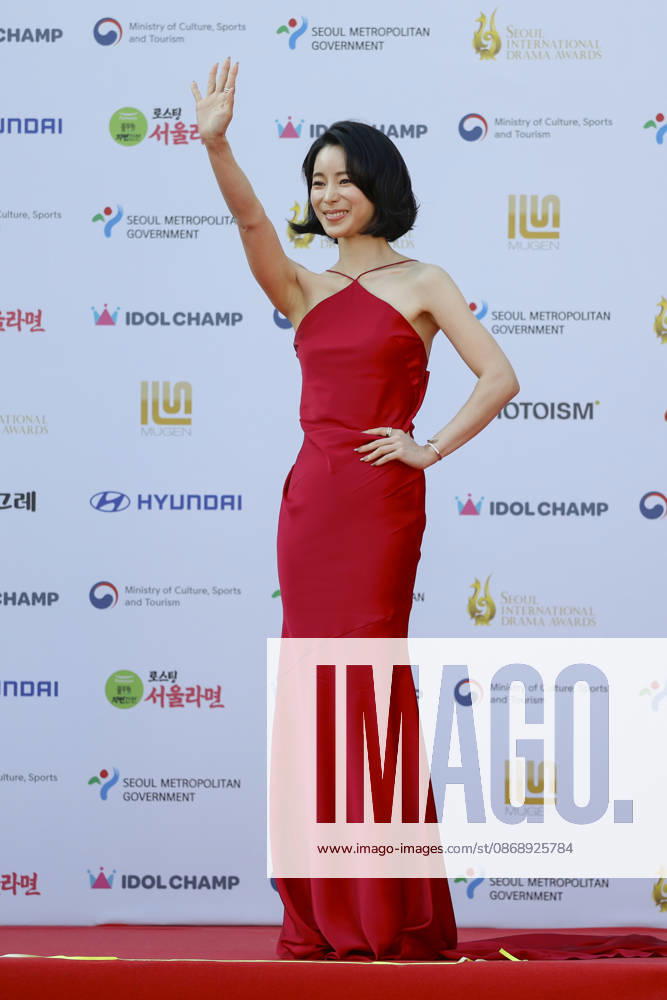 Red carpet at Seoul Drama Awards in South Korea South Korean actress Lim Ji-yeon poses for photos on the red carpet during the 21st Seoul International Drama Awards in Seoul, South Korea, on October 08, 2026. Seoul South Korea