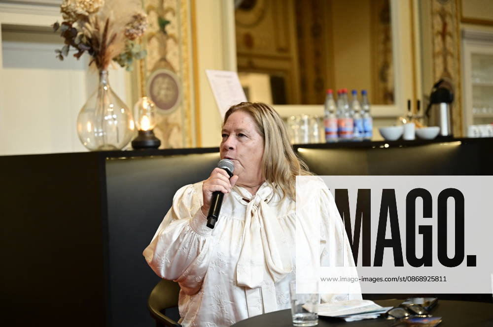 Kathy Kelly at the press conference and presentation of the 16th HOPE Award for the 18th HOPE Gala Dresden at the Schauspielhaus Dresden, Dresden