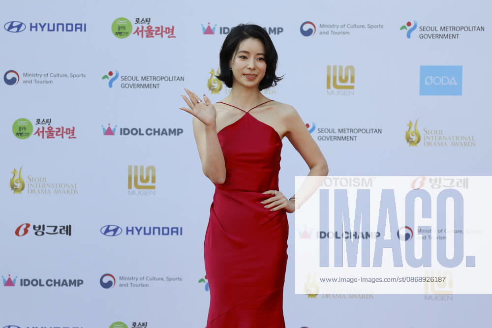 Red carpet at Seoul Drama Awards in South Korea South Korean actress Lim Ji-yeon poses for photos on the red carpet during the 21st Seoul International Drama Awards in Seoul, South Korea, on October 08, 2026. Seoul South Korea