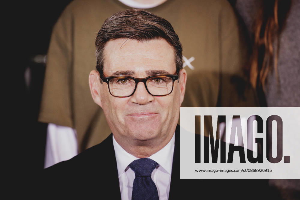 Andrew Burnham, Prime Minister of the United Kingdom, photographed during a press conference with the German Chancellor (not pictured) in Berlin, October 8, 2026, Berlin, Germany