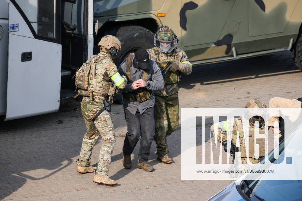 BELARUS, MINSK - OCTOBER 8, 2026: The final phase of the Eurasia-Antiterror 2026 counter-terrorism exercise by relevant agencies of the CIS and SCO member states. The drill is held as part of the 2026 CIS and SCO Counter-Terrorism Forum. Maxim Malinovsky TASS 98945093