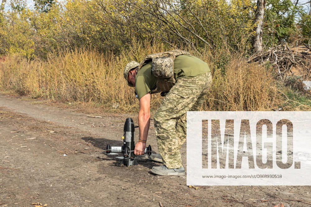 Ukrainian drone units are on duty at the front lines in Donetsk Region DONETSK REGION, UKRAINE - OCTOBER 8: A Ukrainian soldier sets up a drone to attack enemy drones in the Donetsk region, Ukraine, 8 October 2026 Diego Herrera Carcedo Anadolu Donetsk Ukraine. Editorial use only. Please get in touch for any other usage.