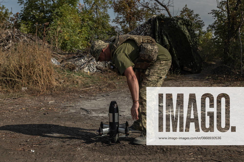 Ukrainian drone units are on duty at the front lines in Donetsk Region DONETSK REGION, UKRAINE - OCTOBER 8: A Ukrainian soldier sets up a drone to attack enemy drones in the Donetsk region, Ukraine, 8 October 2026 Diego Herrera Carcedo Anadolu Donetsk Ukraine. Editorial use only. Please get in touch for any other usage.