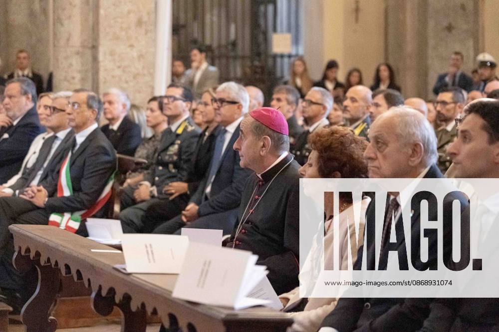IPA89429957 - Milan, October 8, 26, Basilica of St. Ambrose, Eucharistic celebration marking the 25th anniversary of the Linate plane crash Pictured: Mario Delpini, Archbishop of Milan