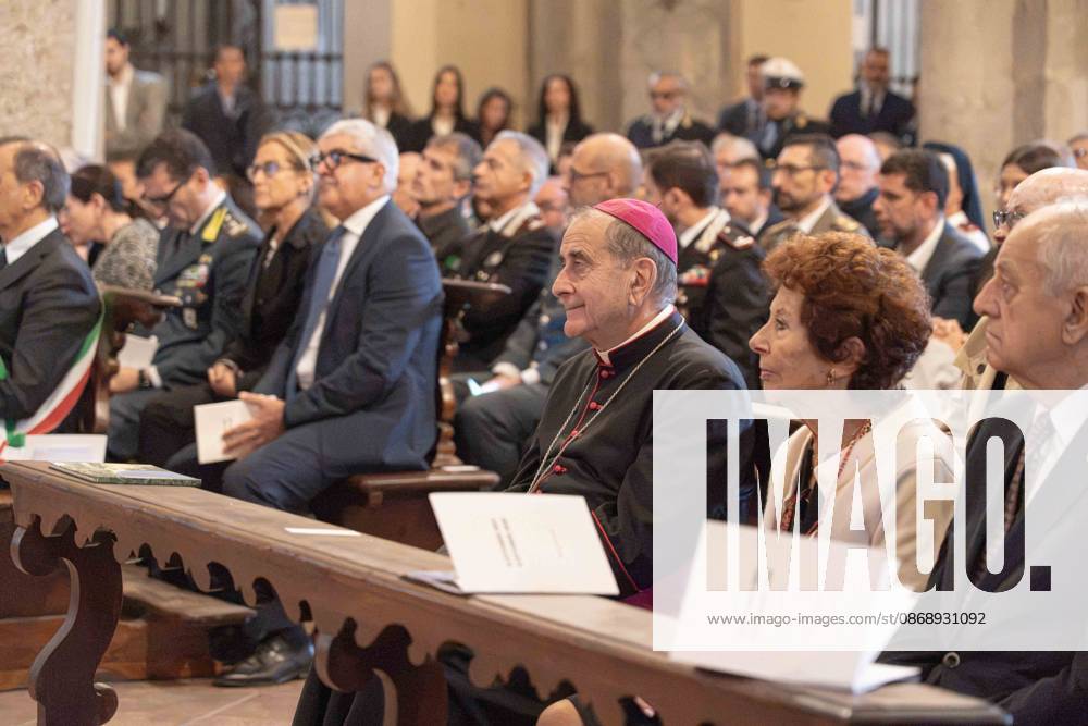 IPA89429972 - Milan, October 8, 26, Basilica of St. Ambrose, Eucharistic celebration marking the 25th anniversary of the Linate plane crash Pictured: Mario Delpini, Archbishop of Milan