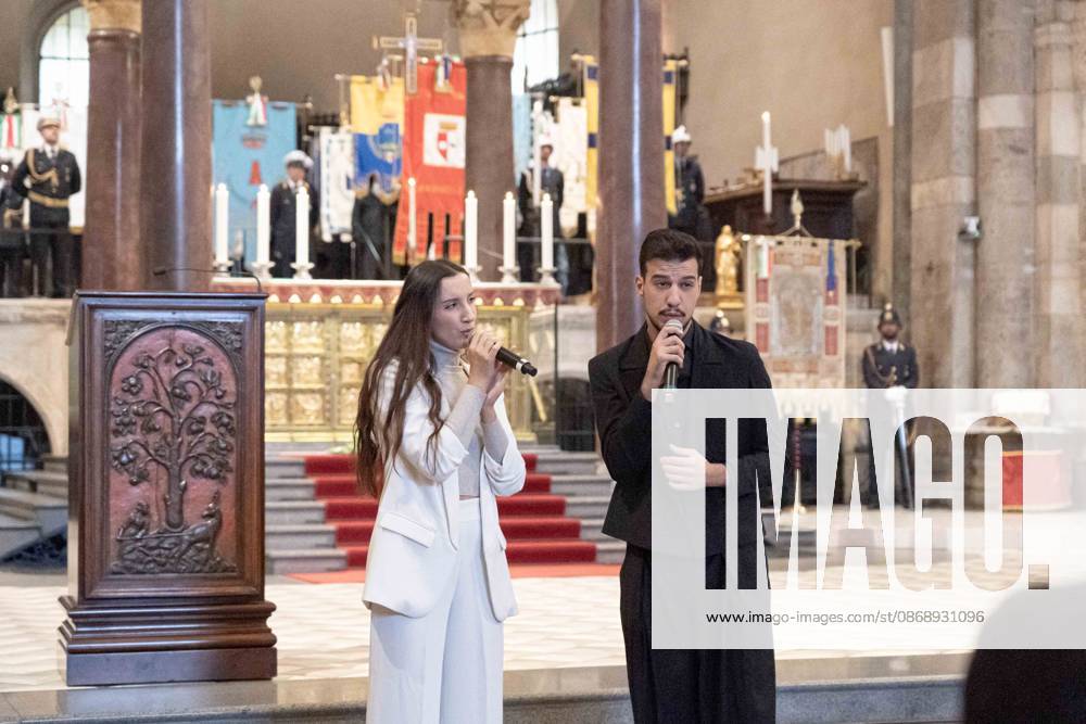 IPA89429976 - Milan, October 8, 1926, Basilica of St. Ambrose, Eucharistic celebration marking the 25th anniversary of the Linate plane crash