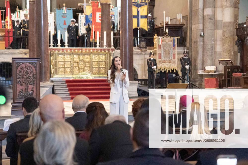 IPA89429986 - Milan, October 8, 1926, Basilica of St. Ambrose, Eucharistic celebration marking the 25th anniversary of the Linate plane crash