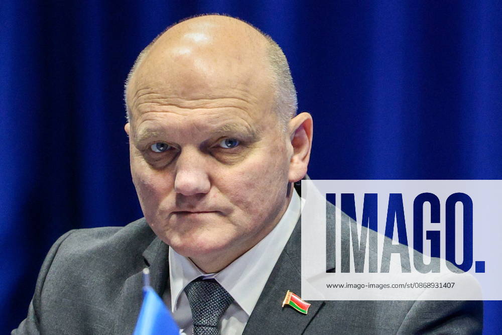 BELARUS, MINSK - OCTOBER 8, 2026: Chairman of the State Security Committee of Belarus Ivan Tertel attends a meeting before the final phase of the Eurasia-Antiterror 2026 counter-terrorism exercise by relevant agencies of the CIS and SCO member states. The drill is held as part of the 2026 CIS and SCO Counter-Terrorism Forum. Maxim Malinovsky TASS 98946385