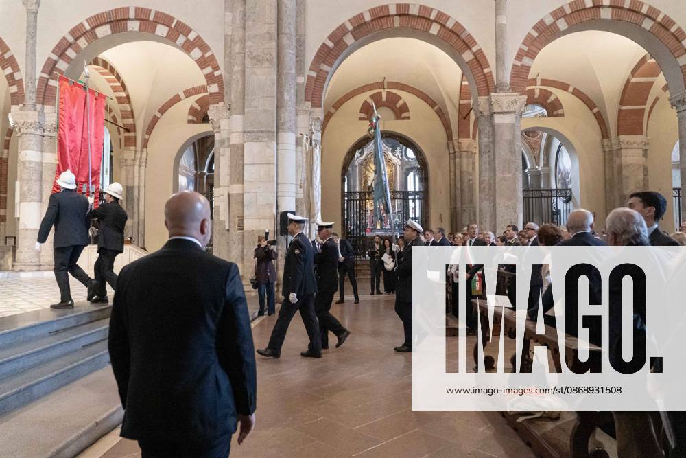 IPA89429907 - Milan, October 8, 26, Basilica of St. Ambrose, Eucharistic celebration marking the 25th anniversary of the Linate plane crash