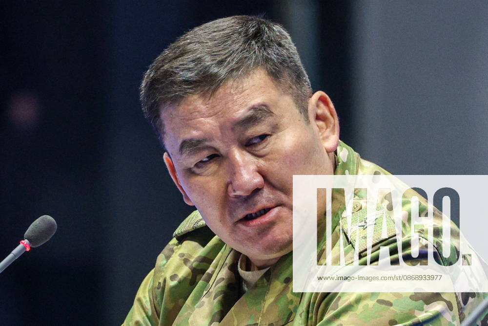 BELARUS, MINSK - OCTOBER 8, 2026: The Director of the Executive Committee of the Regional Anti-Terrorist Structure of the SCO, Ularbek Sharsheyev, attends a meeting before the final phase of the Eurasia-Antiterror 2026 counter-terrorism exercise by relevant agencies of the CIS and SCO member states. The drill is held as part of the 2026 CIS and SCO Counter-Terrorism Forum Minsk Belarus - ZUMAt113 20261008_zaa_t113_353