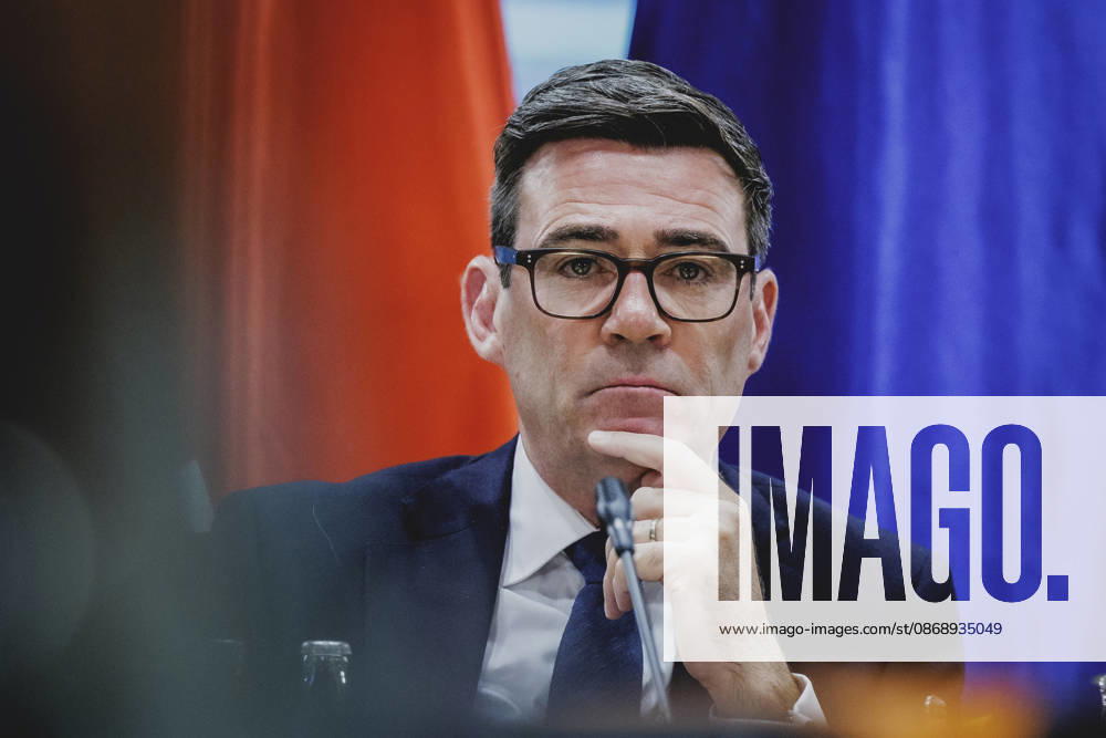 Andrew Burnham, Prime Minister of the United Kingdom, photographed while attending the Regional Growth Forum at the Federal Chancellery in Berlin, October 8, 2026, Berlin, Germany