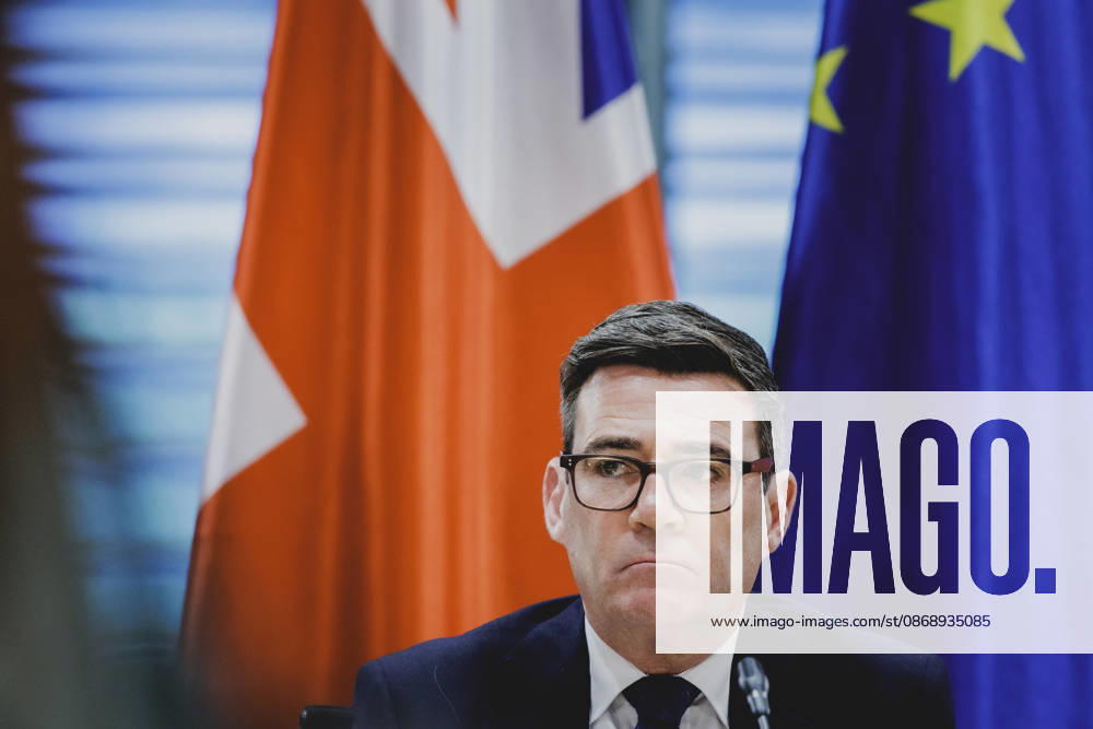 Andrew Burnham, Prime Minister of the United Kingdom, photographed while attending the Regional Growth Forum at the Federal Chancellery in Berlin, October 8, 2026, Berlin, Germany