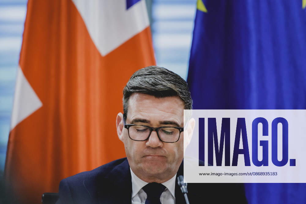 Andrew Burnham, Prime Minister of the United Kingdom, photographed while attending the Regional Growth Forum at the Federal Chancellery in Berlin, October 8, 2026, Berlin, Germany