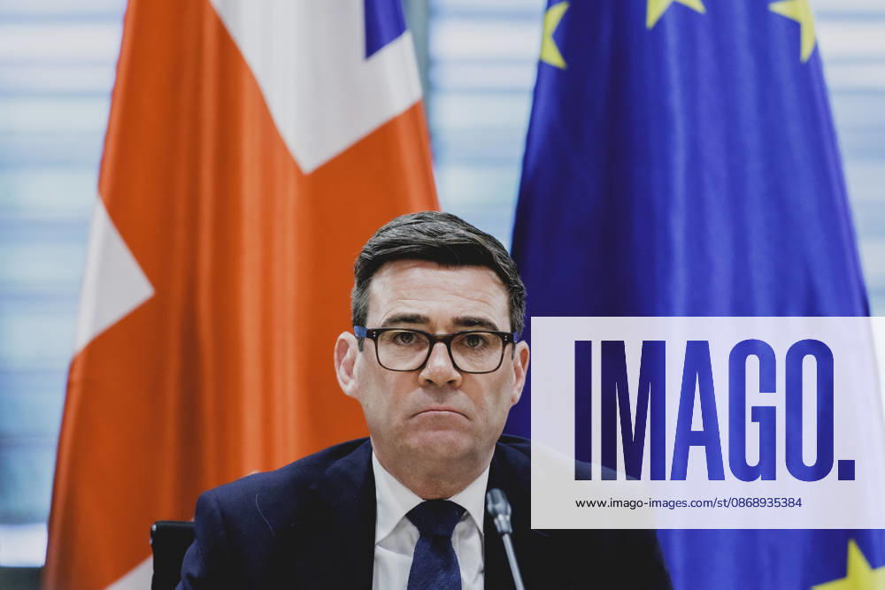 Andrew Burnham, Prime Minister of the United Kingdom, photographed while attending the Regional Growth Forum at the Federal Chancellery in Berlin, October 8, 2026, Berlin, Germany