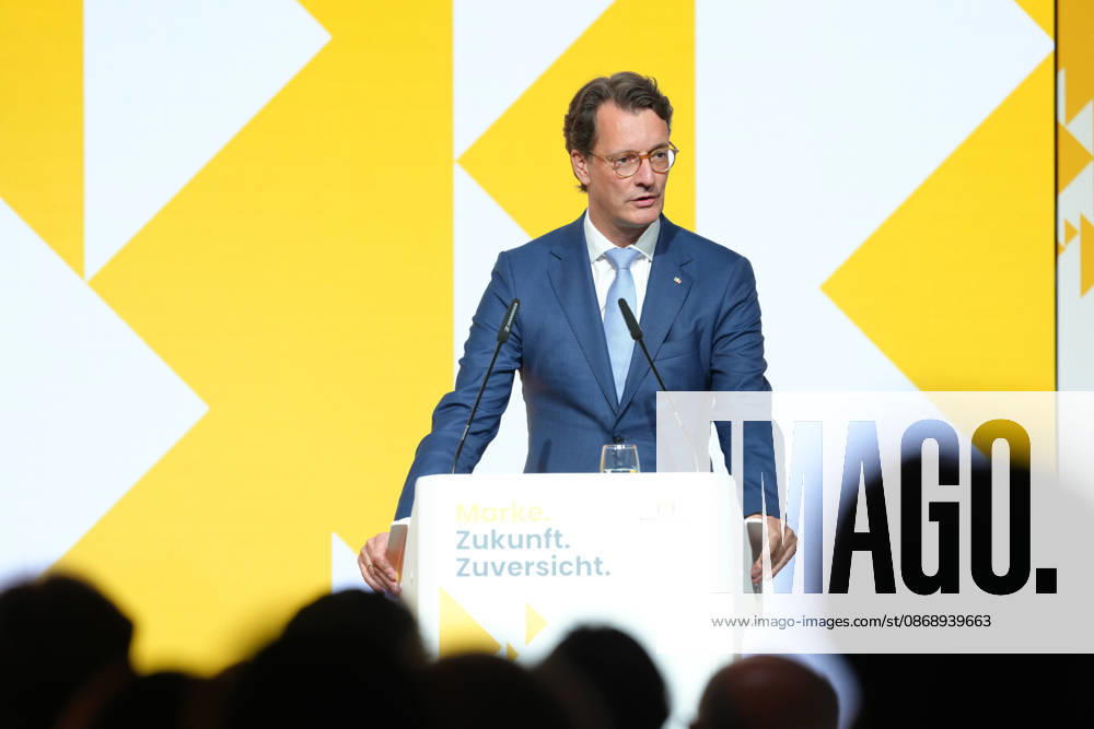 Brand Economy Day 2026 NRW: Minister President Hendrik Wuest on stage at Brand Economy Day 2026, Berlin, October 8, 2026, Berlin, Berlin, Germany
