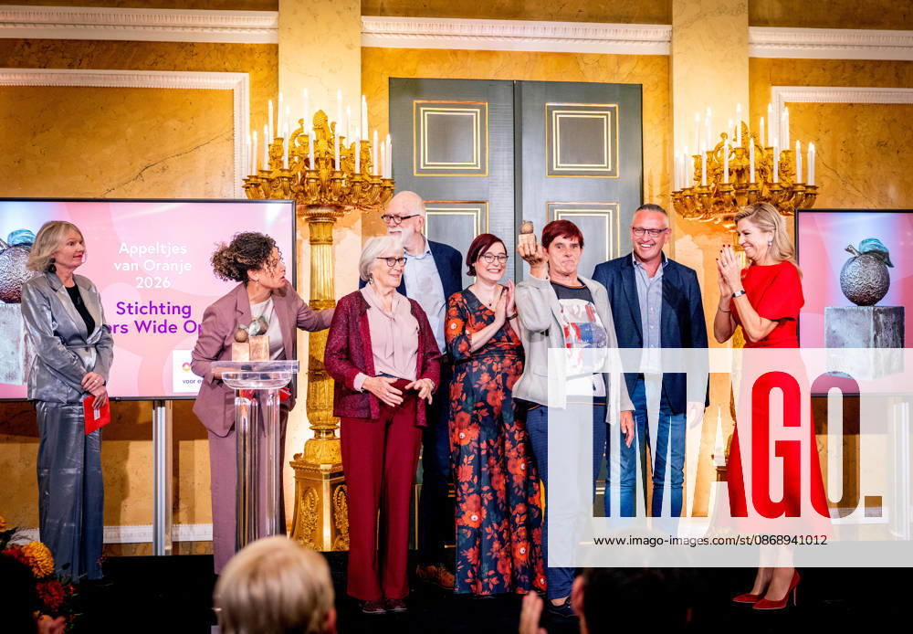Presentation of the Appeltjes van Oranje awards. The Hague, The Netherlands. 8 Oct 2026 Queen Maxima at the presentation of the Appeltjes van Oranje awards at Noordeinde Palace in The Hague. The Hague The Netherlands