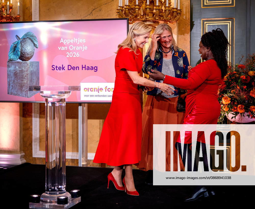 Presentation of the Appeltjes van Oranje awards. The Hague, The Netherlands. 8 Oct 2026 Queen Maxima at the presentation of the Appeltjes van Oranje awards at Noordeinde Palace in The Hague. The Hague The Netherlands