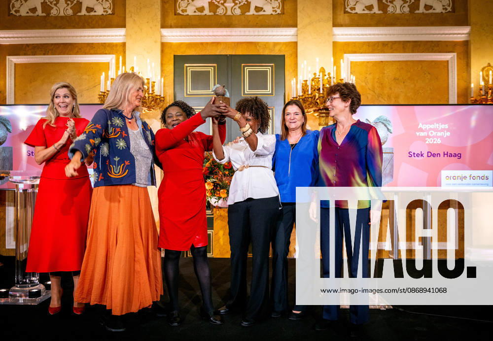Presentation of the Appeltjes van Oranje awards. The Hague, The Netherlands. 8 Oct 2026 Queen Maxima at the presentation of the Appeltjes van Oranje awards at Noordeinde Palace in The Hague. The Hague The Netherlands