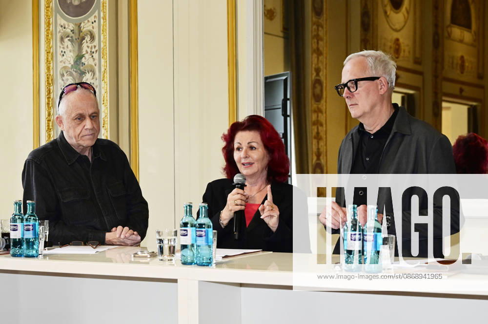 Stefan Hippler, Viola Klein, and Joachim Klement at the press conference and presentation of the 16th HOPE Award for the 18th Hope Gala 2026 at the Schauspielhaus Dresden, Dresden, October 8, 2026 Foto:xM.xWehnertx xFuturexImagex hope_pk_6019