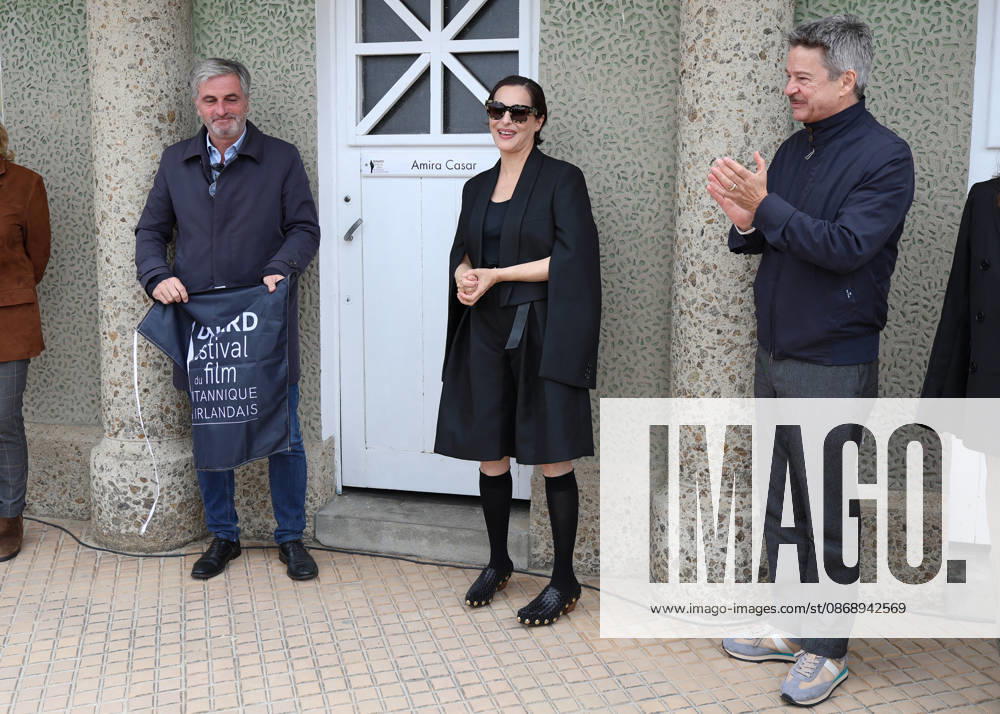 Amira Casar at the unveiling of her beach cabana during the 37th Dinard British and Irish Film Festival, France, on October 8, 2026. Denis Guignebourg, Bestimage. 37th Dinard British Irish Film Festival on October 8, 2026, in Dinard, France. Dinard, France