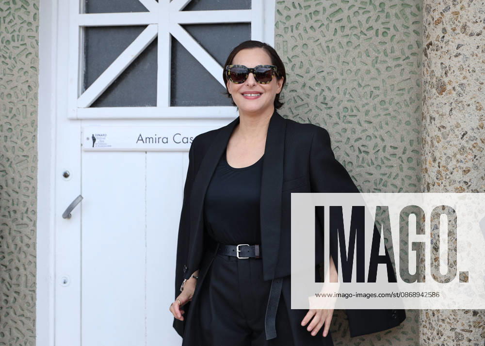 Amira Casar at the unveiling of her beach cabana during the 37th Dinard British and Irish Film Festival, France, on October 8, 2026. Denis Guignebourg, Bestimage. 37th Dinard British Irish Film Festival on October 8, 2026, in Dinard, France. Dinard, France