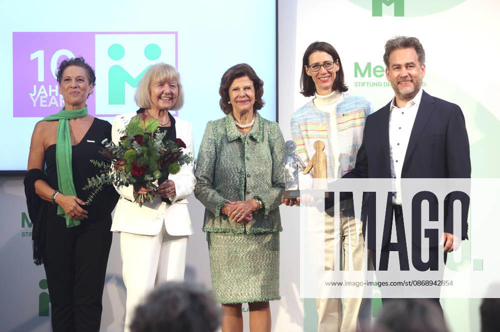 Sybille Perez, Monika Brandt, Queen Silvia of Sweden, Countess Bettina Bernadotte, and Moritz Ritter at the Mentor Future Prize award ceremony during the Mentor Foundation’s anniversary celebration on Mainau Island, Mainau, October 8, 2026 Foto:xAgenturxWehnertx xGränzdörferx xFuturexImagex silvia_6029