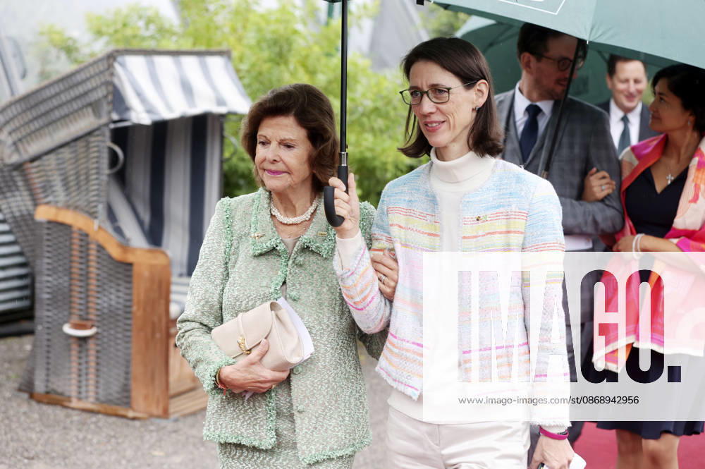 Queen Silvia of Sweden and Countess Bettina Bernadotte at the Mentor Foundation’s anniversary celebration on Mainau Island, Mainau, October 8, 2026 Foto:xAgenturxWehnertx xGränzdörferx xFuturexImagex silvia_6034