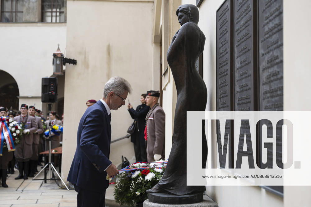 Sokol (Falcon) Movement s Memorial Day honours Sokol members who died in anti-Nazi resistance in Prague, Czech Republic, October 8, 2026. Senate Speaker Milos Vystrcil (ODS) during the commemorative event. (CTKxPhoto MichalxKamaryt) CTKPhotoP2026100806809 CTKPhotoP2026100806809