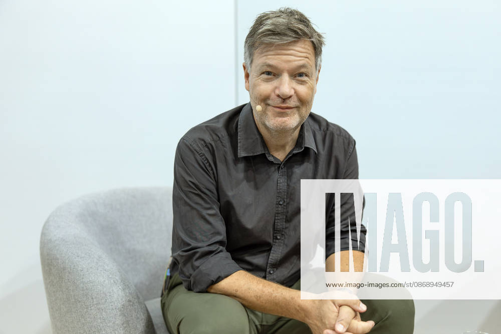 Frankfurt Book Fair 2026: Robert Habeck presents his new book, *Arctic Meltdown*, at the Thalia booth, Frankfurt am Main, Hesse, Germany, Exhibition Center
