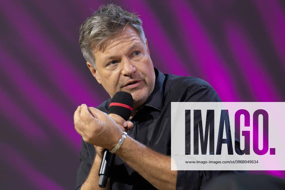 Frankfurt Book Fair 2026: Robert Habeck presents his new book, *Arctic Meltdown*, on the literature stage hosted by ARD, ZDF, and 3sat; Frankfurt am Main, Hesse, Germany; Exhibition Grounds