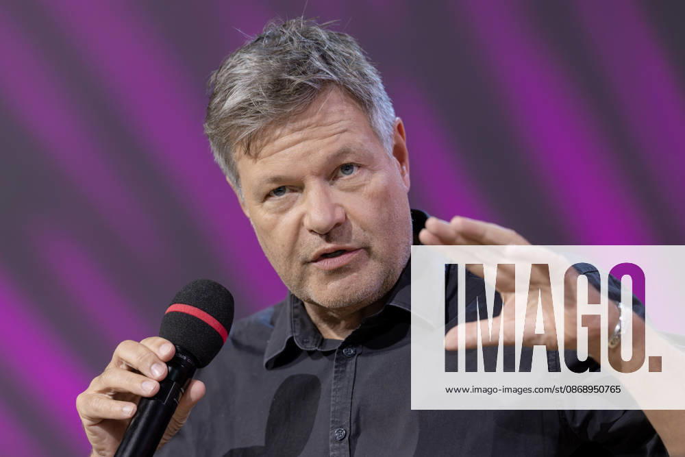 Frankfurt Book Fair 2026: Robert Habeck presents his new book, *Arctic Meltdown*, on the literature stage hosted by ARD, ZDF, and 3sat; Frankfurt am Main, Hesse, Germany; Messegelände