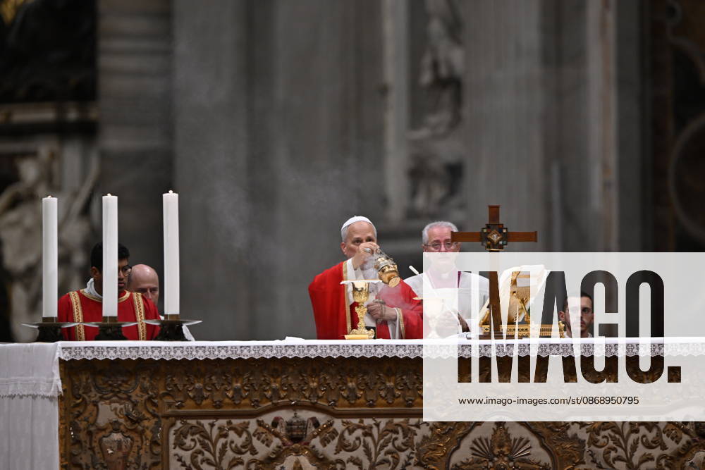 MESSA_PAPA_2026 Italy, Rome, Vatican, 2026 10 8 Pope Leo XIV celebrates Holy Mass for the academic year at the Pontifical Universities in St Peter s Basilica in the Vatican . - NO BOOKS