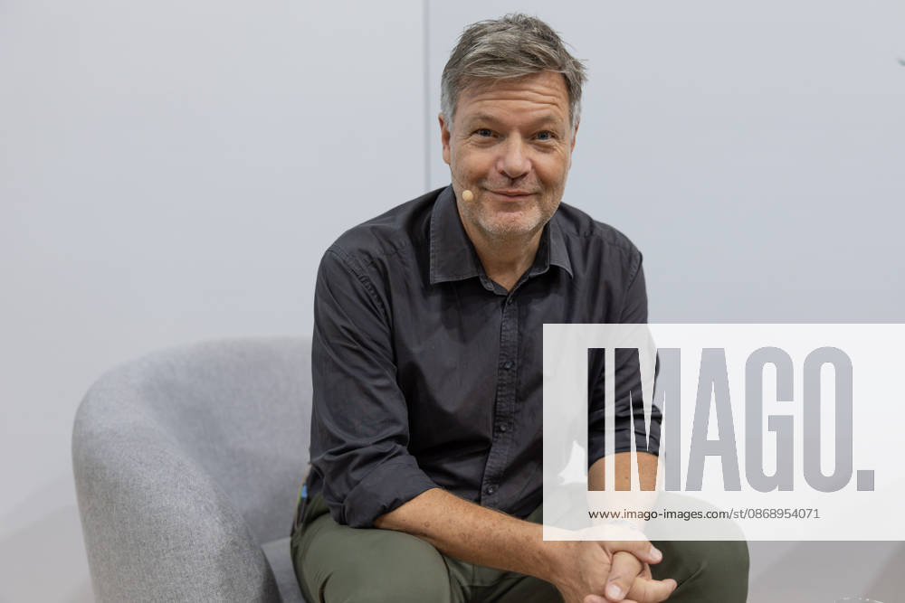 Frankfurt Book Fair 2026: Robert Habeck presents his new book, *Arctic Meltdown*, at the Thalia booth, Frankfurt am Main, Hesse, Germany, Exhibition Center