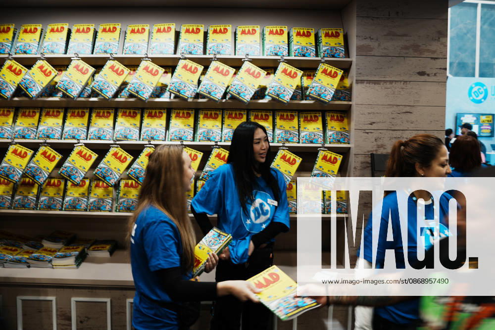 A magazine stand for MAD Magazine at the 2026 New York Comic Con at the Javits Center on October 8, 2026 in New York. New York USA - ZUMAb148 20261008_zap_b148_059