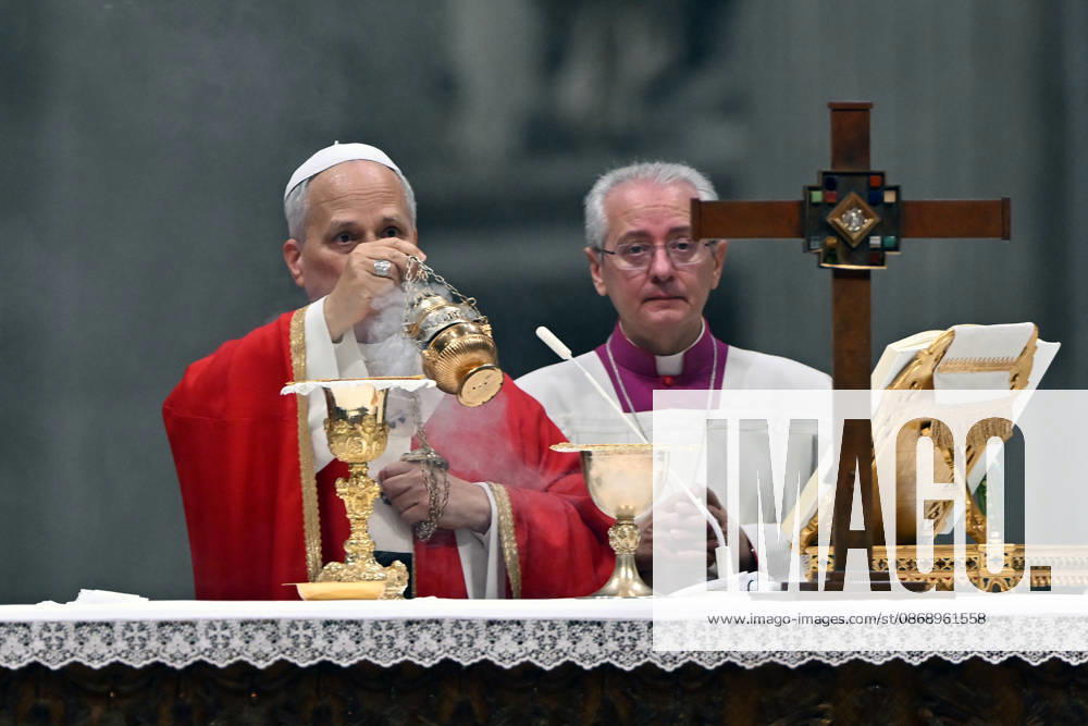 ROME - VATICAN - POPE - 2026 10 8 Italy, Rome, Vatican, 2026 10 8 Pope Leo XIV celebrates Holy Mass for the academic year at the Pontifical Universities in St Peter s Basilica in the Vatican . - NO BOOKS