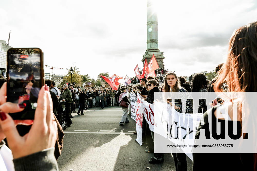 On Thursday, October 8, 2026, the Place de la Bastille in Paris was the focal point of a major high school student demonstration, part of a nationwide movement of anger affecting many schools. This Thursday, October 8, 2026, the Place de la Bastille in Paris was the focal point of a major high school student demonstration, part of a national movement of anger affecting many educational institutions 460318 2026 10 08 Paris France