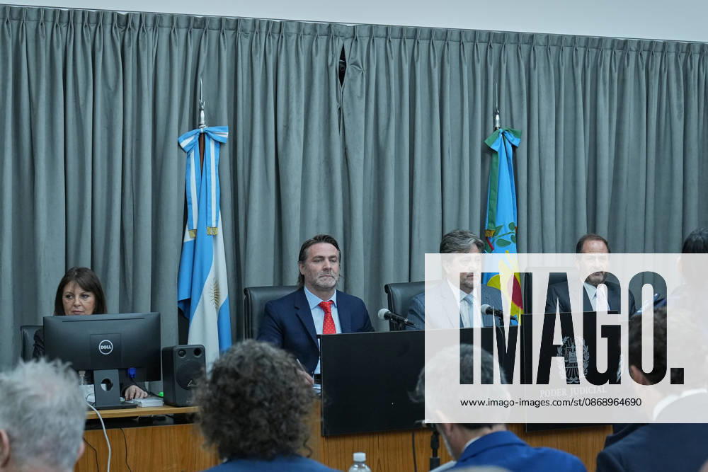 Closing arguments begin in the Maradona s death in Argentina SAN ISIDRO, ARGENTINA - OCTOBER 8: Prosecutors and plaintiff attorneys present their closing arguments before Oral Criminal Court No. 7 in San Isidro, Argentina on October 8, 2026. The trial has entered its final stage, with the accusing parties seeking severe penalties against seven medical professionals charged with homicide with eventual intent over allegations of negligent and indifferent medical care that contributed to Maradona’s death. Luciano Gonzalez Anadolu San Isidro Argentina. Editorial use only. Please get in touch for any other usage.