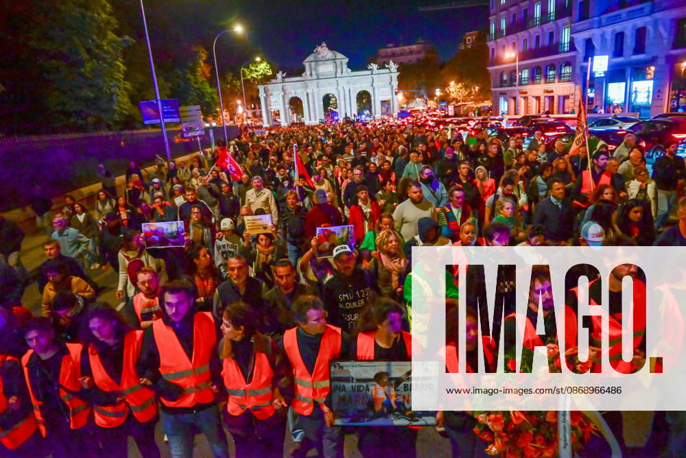 March in memory of Maricarmen, who died after being evicted from her home and became a symbol of the struggle for housing rights and against real-estate speculation. Madrid SPAIN - ZUMAz108 20261008_znp_z108_009