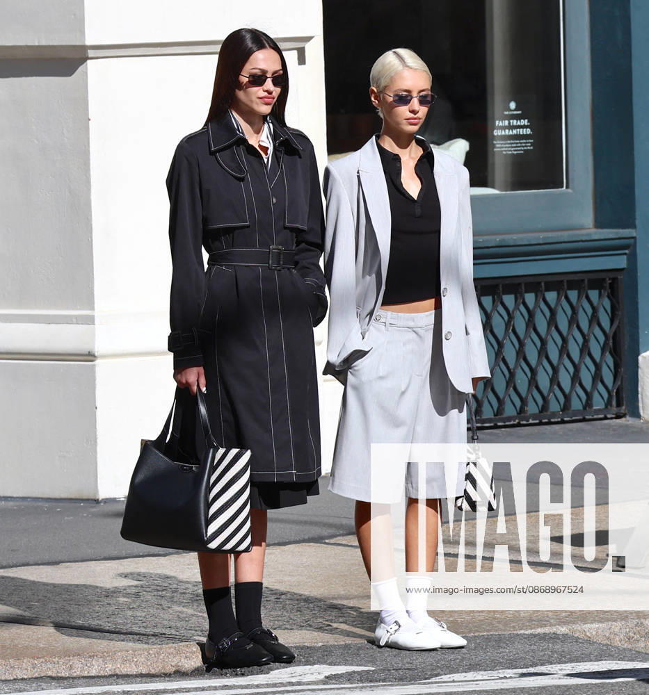 Amelia Halmin and Iris Law during DKNY Photoshoot in New York Top models Amelia Halmin and Iris Law are doing a photoshoot for DKNY in New York, NY on October 8, 2026. Photo by Dylan Travis ABACAPRESS.COM New York NY