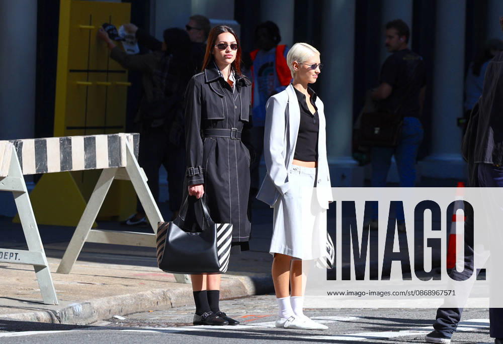 Amelia Halmin and Iris Law during DKNY Photoshoot in New York Top models Amelia Halmin and Iris Law are doing a photoshoot for DKNY in New York, NY on October 8, 2026. Photo by Dylan Travis ABACAPRESS.COM New York NY