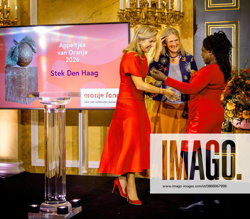 Presentation of the Appeltjes van Oranje awards. The Hague, The Netherlands. 8 Oct 2026 Queen Maxima at the presentation of the Appeltjes van Oranje awards at Noordeinde Palace in The Hague. The Hague The Netherlands