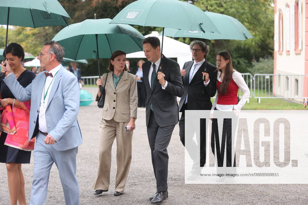 Georg Friedrich, Prince of Prussia, and Philipp Haug at the Mentor Foundation’s anniversary celebration on Mainau Island, Mainau