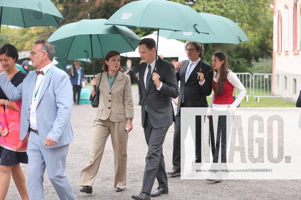 Georg Friedrich, Prince of Prussia, and Philipp Haug at the Mentor Foundation’s anniversary celebration on Mainau Island, Mainau