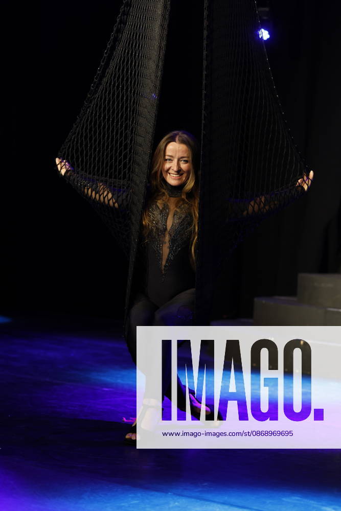 Herne, Revue Palast Ruhr: Press conference for the new show Iconics —a mix of cross-dressing, drag, live singing, acrobatics, and dance—featuring Sabrina Püschel