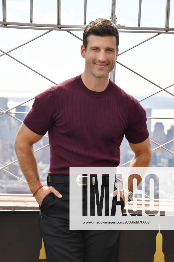 NEW YORK, NY- OCTOBER 8: Parker Young at the Empire State Building to Celebrate the Premiere of CBS New Series, Eternally Yours on October 8, 2026 in New York City.