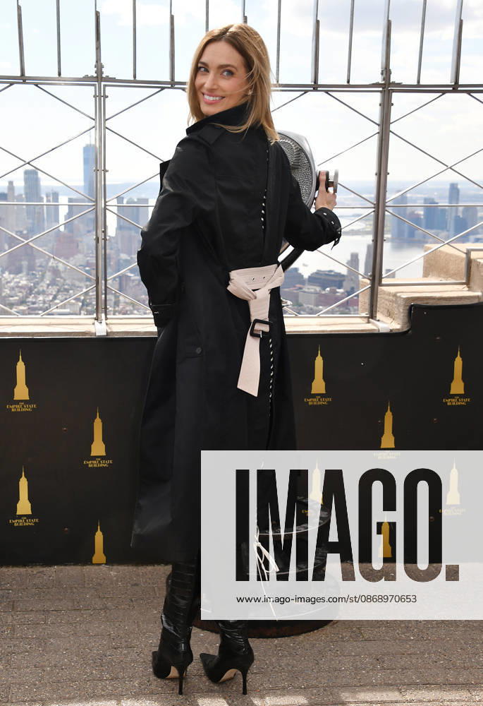 NEW YORK, NY- OCTOBER 8: Allegra Edwards at the Empire State Building to Celebrate the Premiere of CBS New Series, Eternally Yours on October 8, 2026 in New York City.