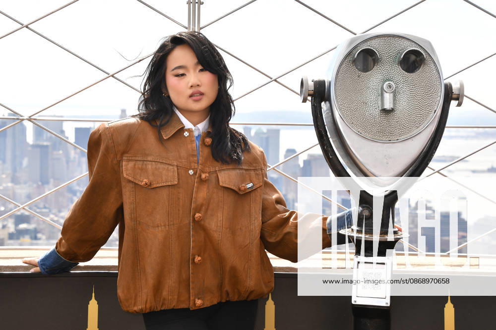 NEW YORK, NY- OCTOBER 8: Helen J. Shen at the Empire State Building to Celebrate the Premiere of CBS New Series, Eternally Yours on October 8, 2026 in New York City.