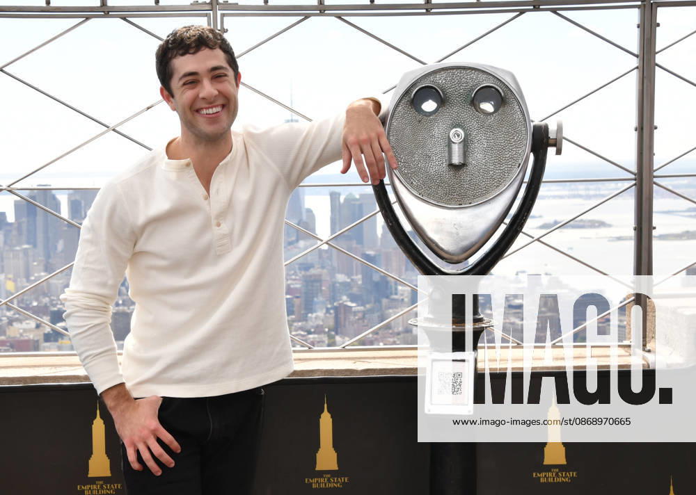 NEW YORK, NY- OCTOBER 8: Jaren Lewison at the Empire State Building to Celebrate the Premiere of CBS New Series, Eternally Yours on October 8, 2026 in New York City.