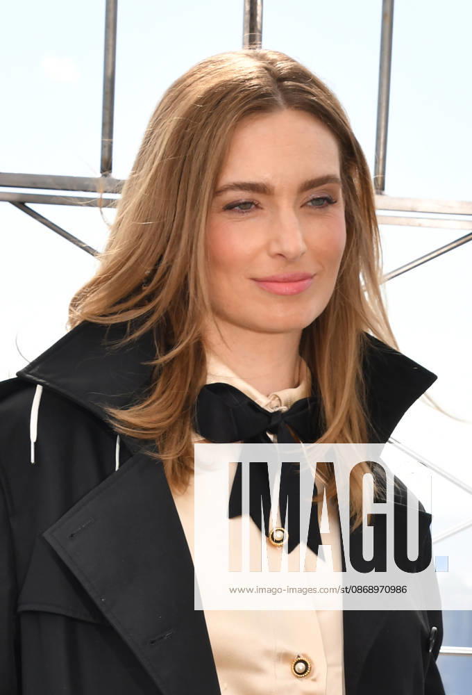 NEW YORK, NY- OCTOBER 8: Allegra Edwards at the Empire State Building to Celebrate the Premiere of CBS New Series, Eternally Yours on October 8, 2026 in New York City.